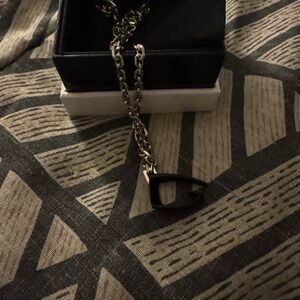 Givenchy Black and Gold Men's Necklace
